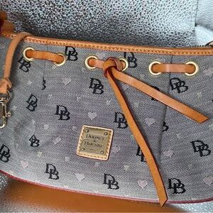 Dooney & Bourke vintage rare Gray and Tan Women's Shoulder Bag